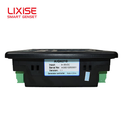 LIXiSE AIG6210 Single Genset Controller | 240\*128 Multi-Language LCD Panel With Bluetooth Debug, Black Box & Battery Aging Detection