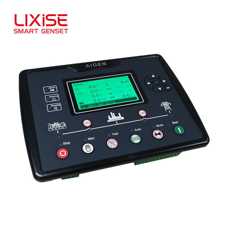 LIXiSE AIG6220 Upgraded Genset Controller | 240\*128 Graphic LCD With Bluetooth Offline Query, Black Box Fault Record & Battery Aging Detection