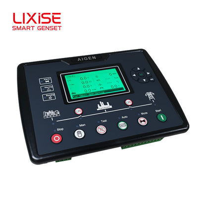 LIXiSE AIG6220 Upgraded Genset Controller | 240\*128 Graphic LCD With Bluetooth Offline Query, Black Box Fault Record & Battery Aging Detection