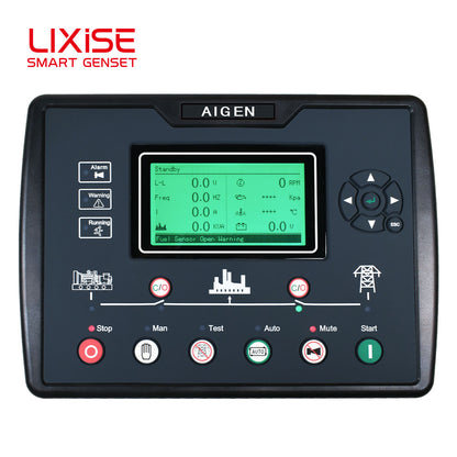 LIXiSE AIG6220 Upgraded Genset Controller | 240\*128 Graphic LCD With Bluetooth Offline Query, Black Box Fault Record & Battery Aging Detection