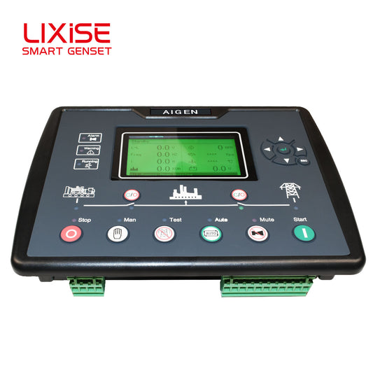LIXiSE AIG6220 Upgraded Genset Controller | 240\*128 Graphic LCD With Bluetooth Offline Query, Black Box Fault Record & Battery Aging Detection