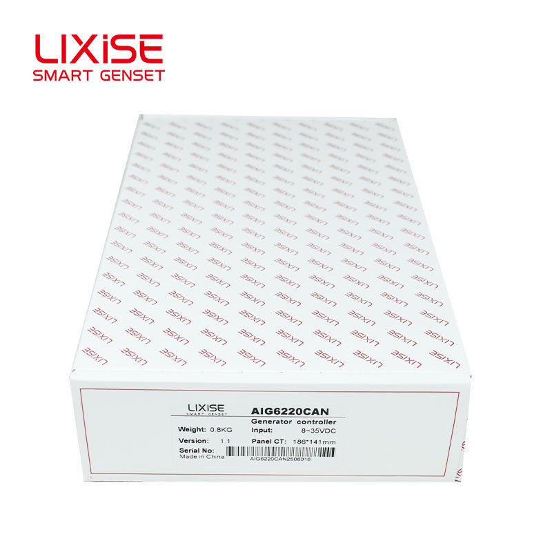 LIXiSE AIG6220CAN Genset Controller | CAN Bus ECU Communication 240\*128 LCD Panel With Bluetooth Local Debug & Patented Black Box