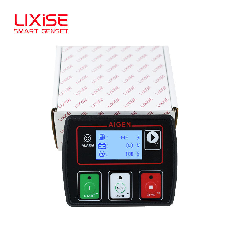 LIXiSE AIG701 Compact Mini Genset Controller | Waterproof Small Generator Auto Start Module With Fault Data Recording & Battery Health Monitor