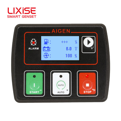 LIXiSE AIG701 Compact Mini Genset Controller | Waterproof Small Generator Auto Start Module With Fault Data Recording & Battery Health Monitor