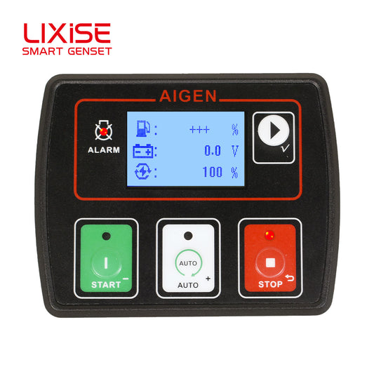 LIXiSE AIG701 Compact Mini Genset Controller | Waterproof Small Generator Auto Start Module With Fault Data Recording & Battery Health Monitor