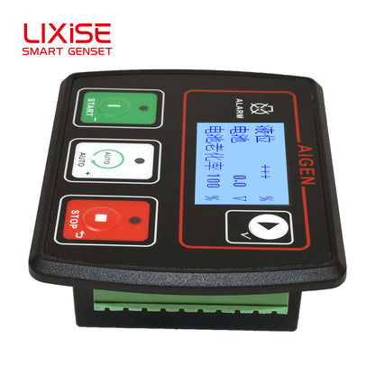 LIXiSE AIG701 Compact Mini Genset Controller | Waterproof Small Generator Auto Start Module With Fault Data Recording & Battery Health Monitor