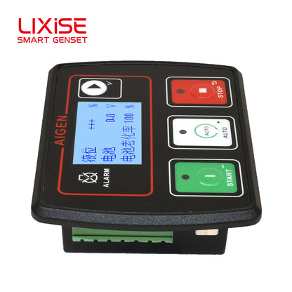 LIXiSE AIG701 Compact Mini Genset Controller | Waterproof Small Generator Auto Start Module With Fault Data Recording & Battery Health Monitor