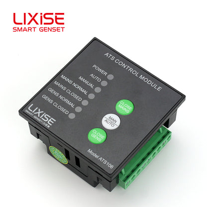 LIXiSE ATS106 Single Mains Genset Automatic Transfer Controller with 32-bit ARM Voltage Abnormality Monitor