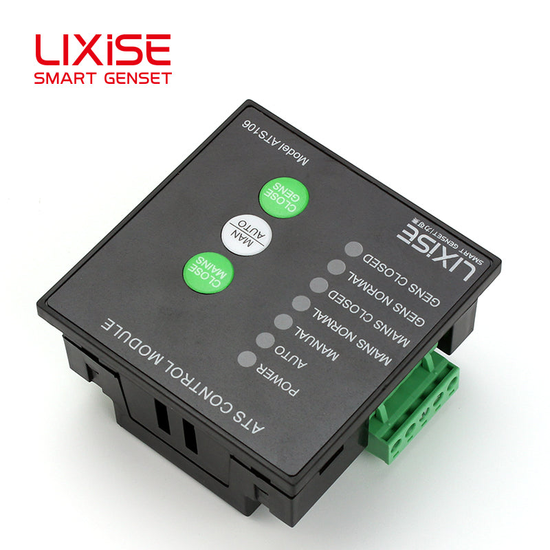 LIXiSE ATS106 Single Mains Genset Automatic Transfer Controller with 32-bit ARM Voltage Abnormality Monitor