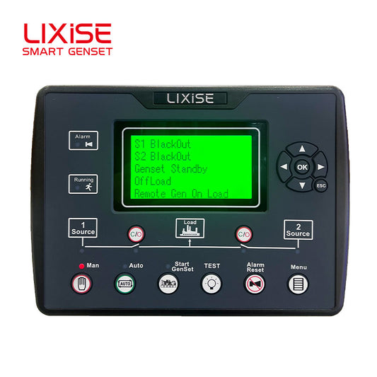 LIXiSE ATS700 Dual Power ATS Controller LCD Display RS485 Communication for Genset ATS Panel
