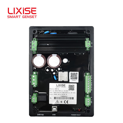 LIXiSE DVR116 Digital AVR | True RMS Detection, 4 Excitation Control Modes, Automotive-Grade Chip ＜15ppm Temp Drift