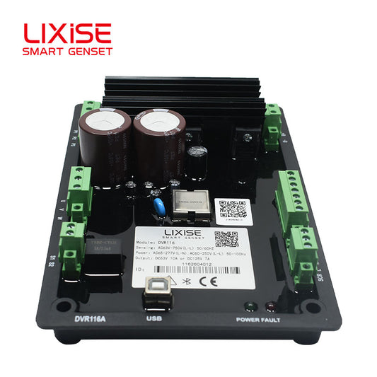 LIXiSE DVR116 Digital AVR | True RMS Detection, 4 Excitation Control Modes, Automotive-Grade Chip ＜15ppm Temp Drift