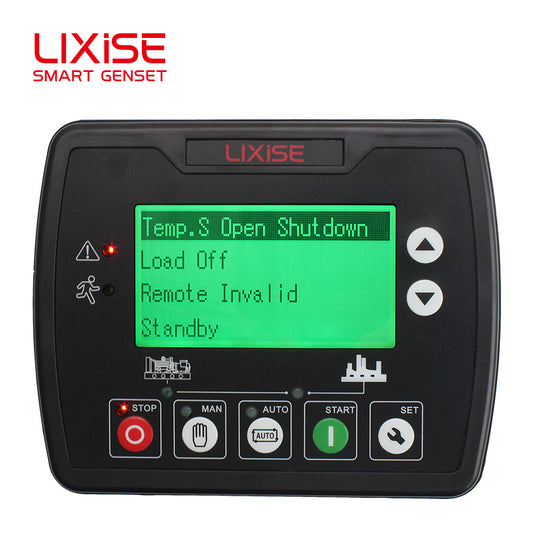 LIXiSE LXC3110 Genset Controller | 132\*64 LCD Single Diesel Generator Auto Control Panel With USB RS232 Parameter Debug & Full Protection