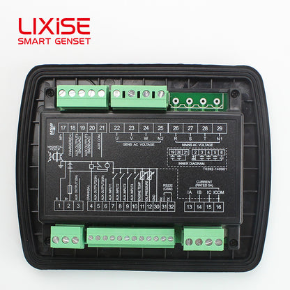 LIXiSE LXC3110 Genset Controller | 132\*64 LCD Single Diesel Generator Auto Control Panel With USB RS232 Parameter Debug & Full Protection