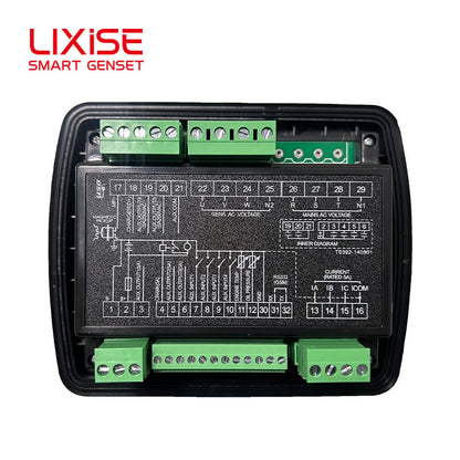 LIXiSE LXC3110 Genset Controller | 132\*64 LCD Single Diesel Generator Auto Control Panel With USB RS232 Parameter Debug & Full Protection