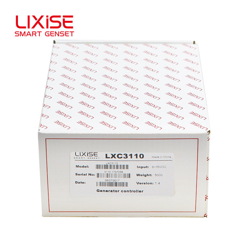LIXiSE LXC3110 Genset Controller | 132\*64 LCD Single Diesel Generator Auto Control Panel With USB RS232 Parameter Debug & Full Protection