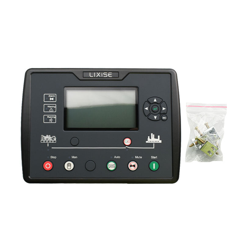 LIXiSE LXC6110CAN LCD Genset Controller | CAN Bus, IoT Remote Monitor, Installment Lock, IP55 Waterproof