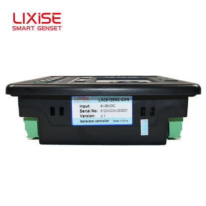 LIXiSE LXC6120NC-CAN AMF Genset Controller CAN J1939 RS485 240\*128 Mono LCD Multi-Language