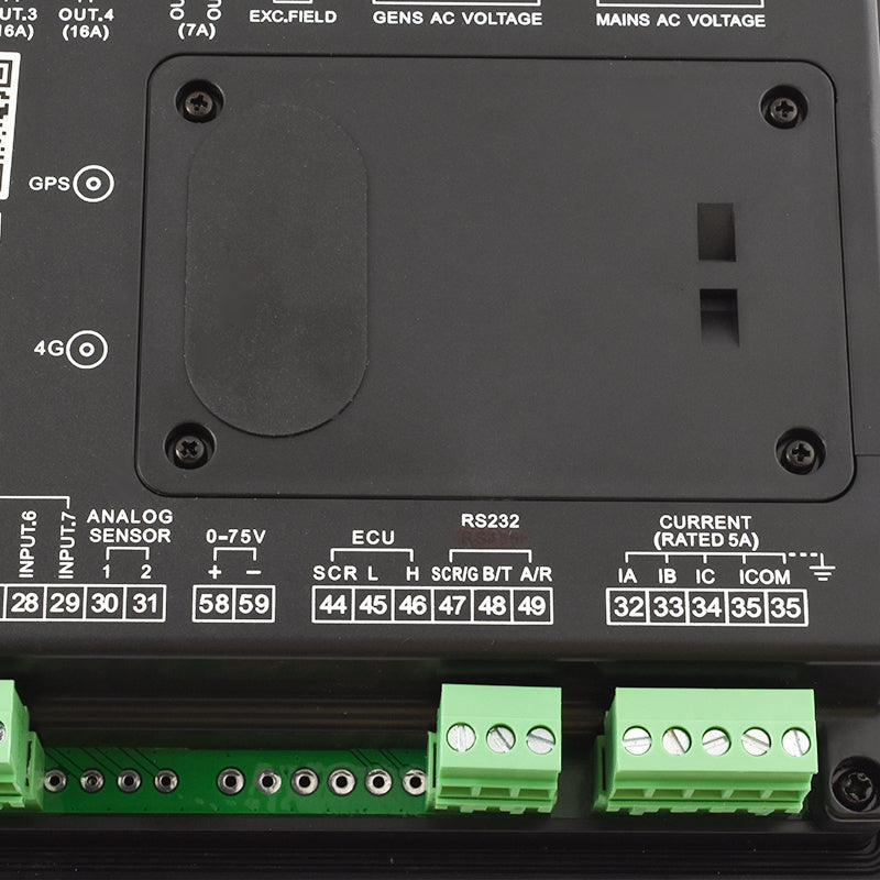 LIXiSE LXC6120N LCD Genset Controller | Black Box Record, Wide Temperature Display, Plug-and-Play USB