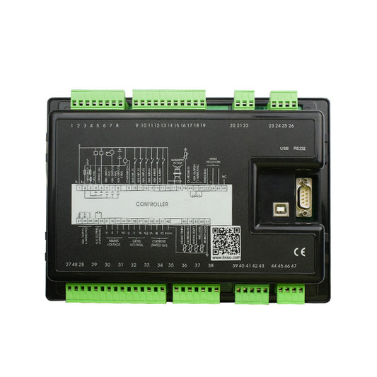 LIXiSE LXC6320 LCD Screen Genset Controller | 32-bit ARM Chip, MODBUS Three-Remote, SMS Alarm, Multi-Industry Use