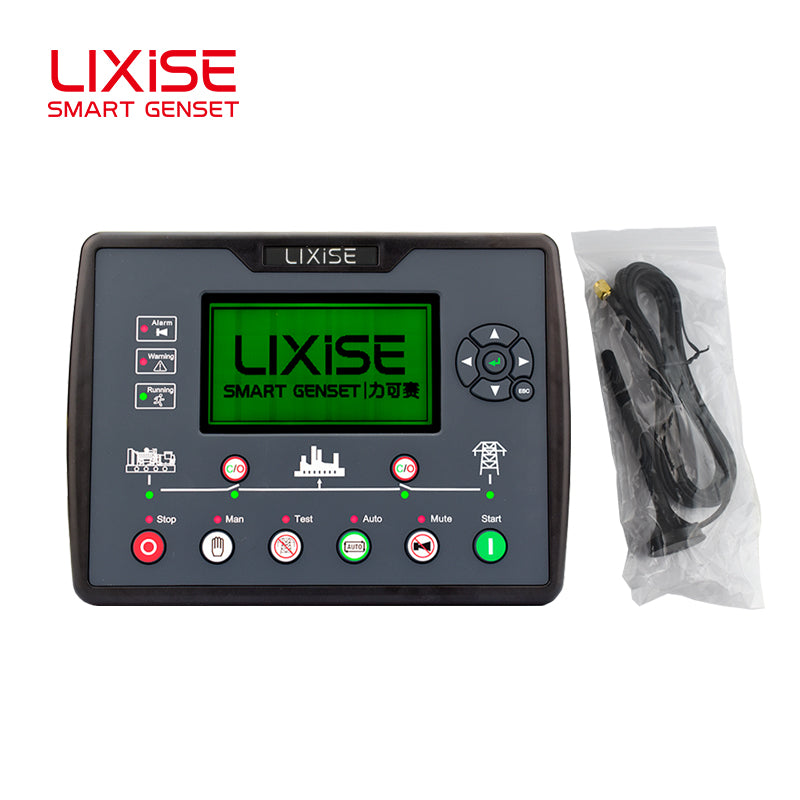 LIXiSE LXC6620B-4G 4G Cloud AMF Controller | Built-In 4G Remote Monitor, Multi-Unit Cloud Management, 18s Black Box Fault Playback, Multi-Language LCD