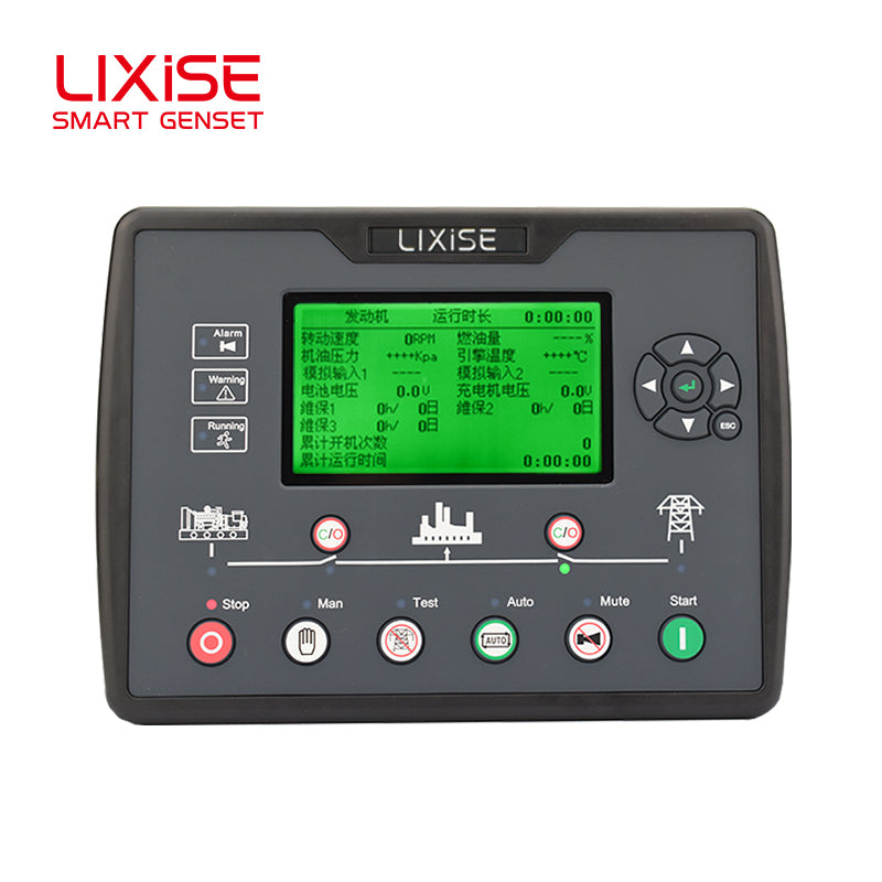 LIXiSE LXC6620B-4G 4G Cloud AMF Controller | Built-In 4G Remote Monitor, Multi-Unit Cloud Management, 18s Black Box Fault Playback, Multi-Language LCD