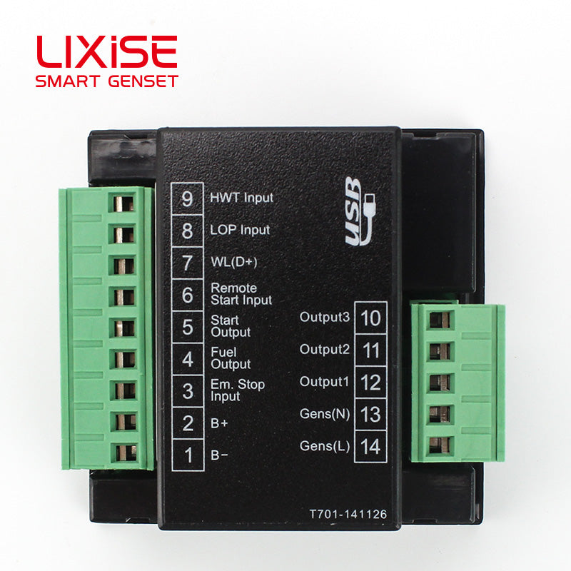 LIXiSE LXC701 Generator Auto Control Panel 8-35VDC Wide Voltage Replacement For DSE501K