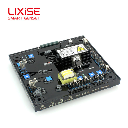 LIXiSE MX341-Gray Two Phase Induction AVR | PMG Brushless Generator Voltage Regulator Manufacturer