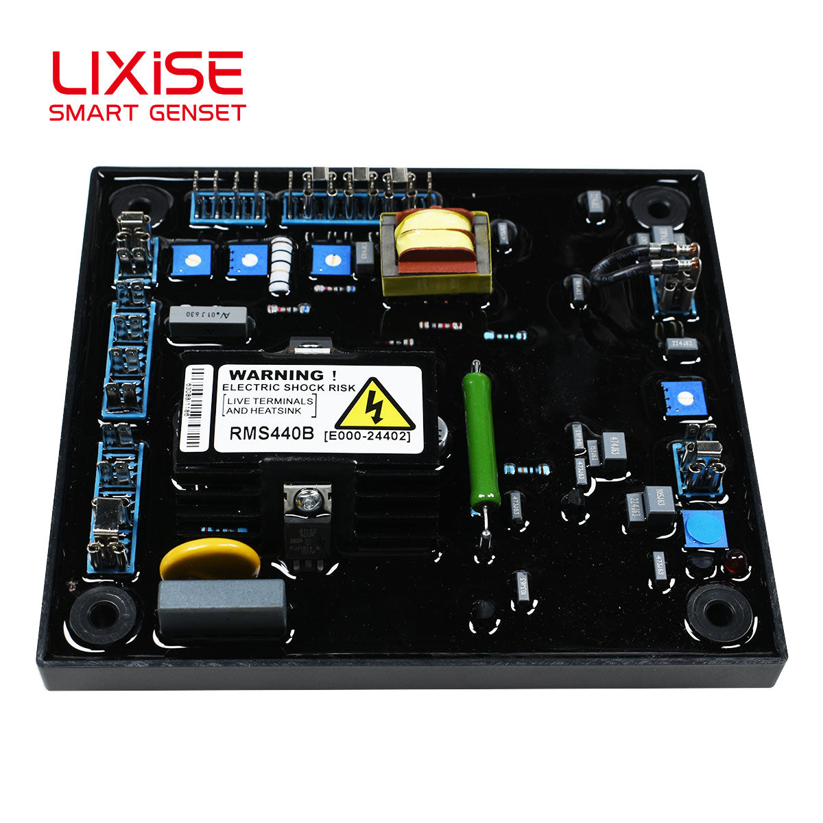 LIXiSE RMS440B Digital AVR | 360-450V Sensing For Non-Center Tap Brushless Alternators | Generator Parts Factory
