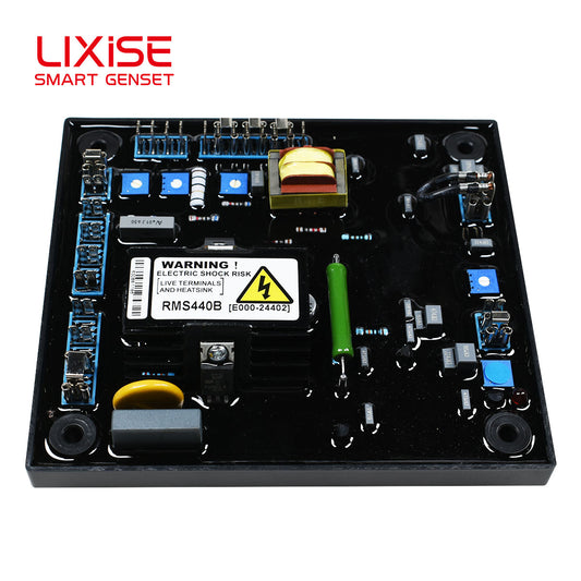 LIXiSE RMS440B Digital AVR | 360-450V Sensing For Non-Center Tap Brushless Alternators | Generator Parts Factory
