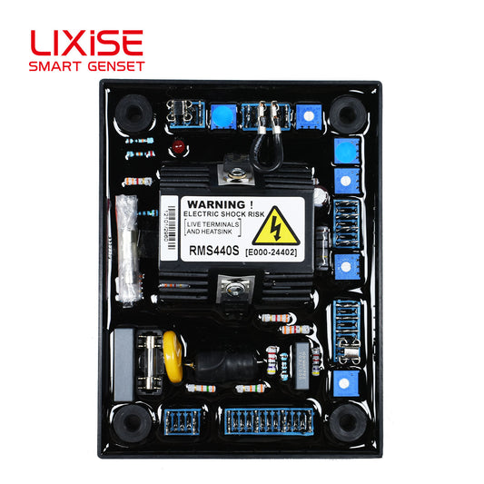 LIXiSE RMS440S Digital Automatic Voltage Regulator | 360-450V Sensing For Non-Center Tap Alternators | Generator Parts Factory