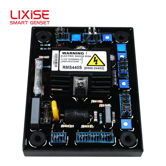 LIXiSE RMS440S Digital Automatic Voltage Regulator | 360-450V Sensing For Non-Center Tap Alternators | Generator Parts Factory